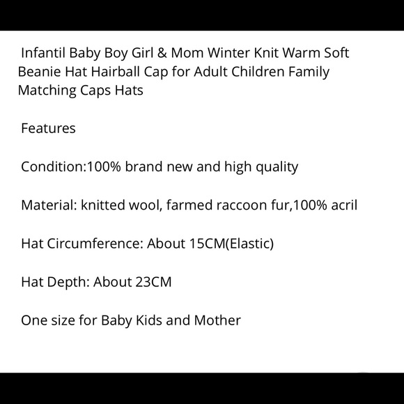 White kid’s Knit Beanie with Pom Pom - Picture 5 of 6